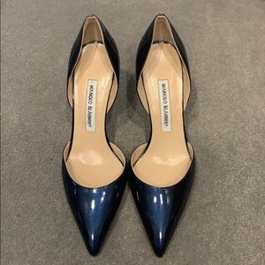 Manolo Blahnik Taylor Blue patent